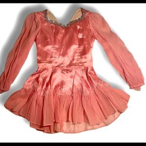 Gorgeous VTG 50’s pink mini dress/Dance costume!